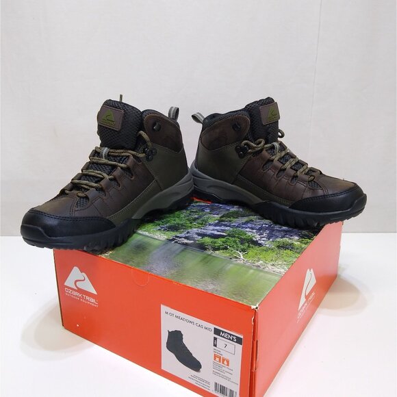Ozark Trail Meadows Mid Hiking Boots Leather & Mesh Upper Mens Size 7 Waterproof main image 4